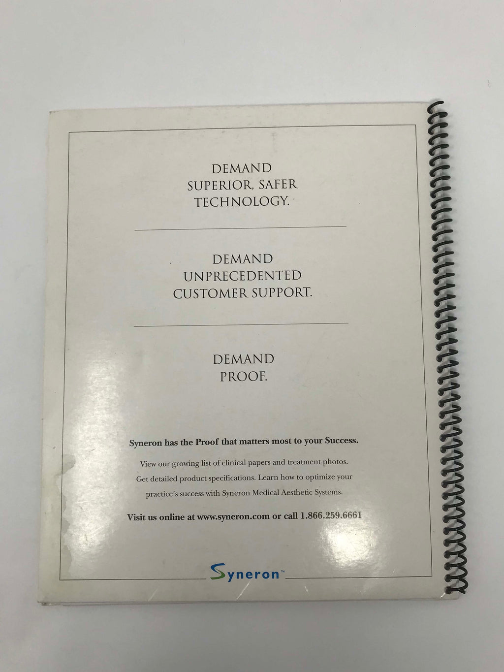 Syneron ReFirme ST Skin Tightening Via Wrinkle Treatment Clinical Manual
