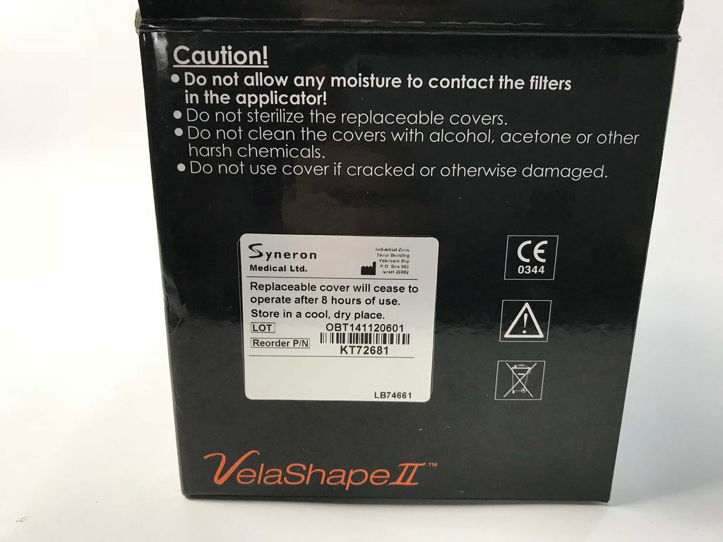 Syneron VSmooth Velashape II HP Large Tip White Applicator Cover 8 Hour Single