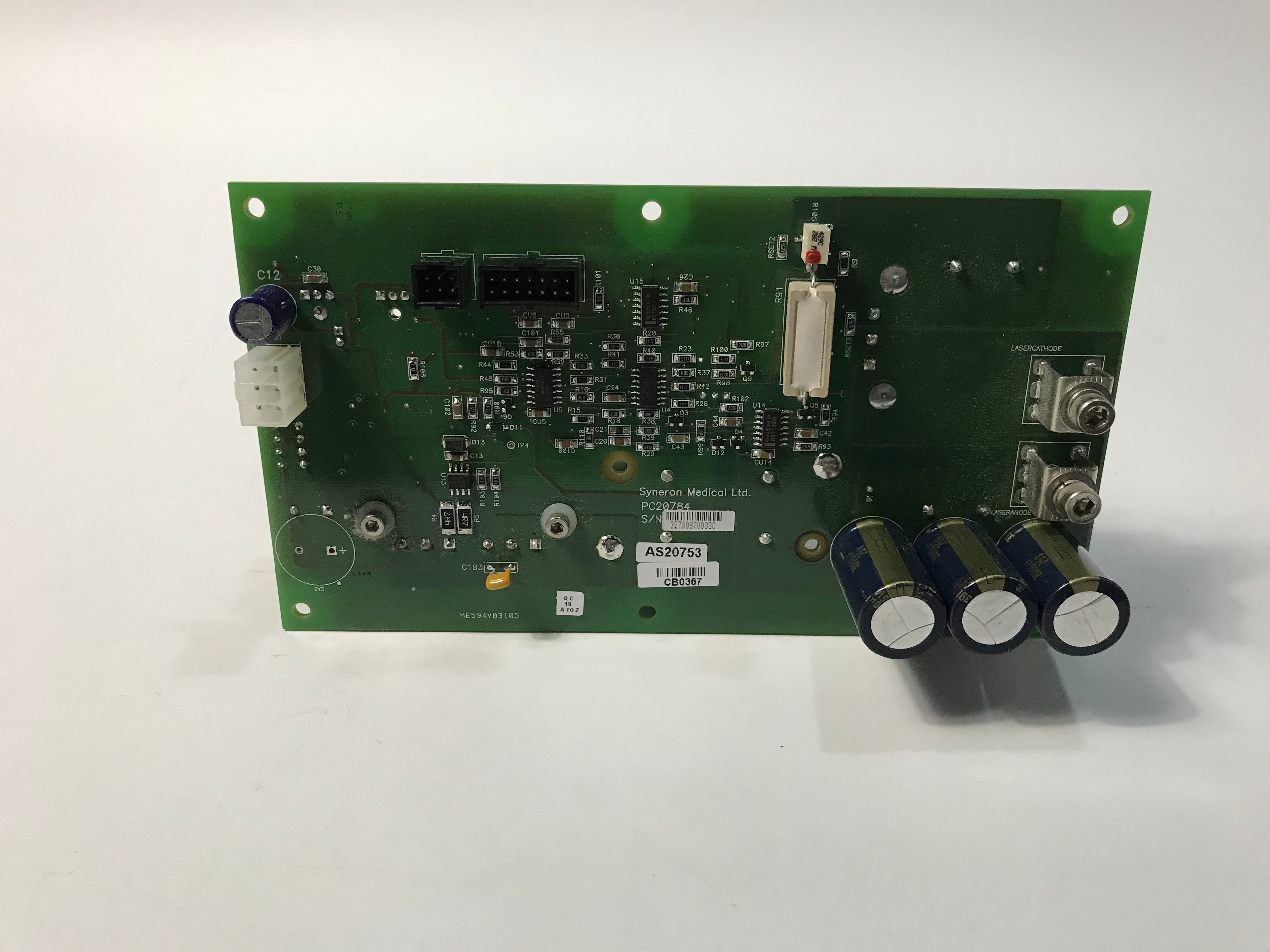 Syneron eLaser Laser Diode Driver Power Supply Board PC20784 AS20753 AS IS