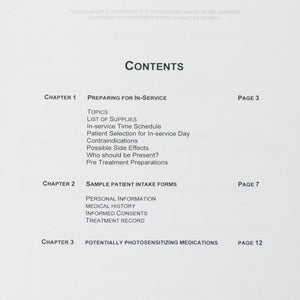 Syneron eLight Short Instructions For In-Service Manual 12 Pages