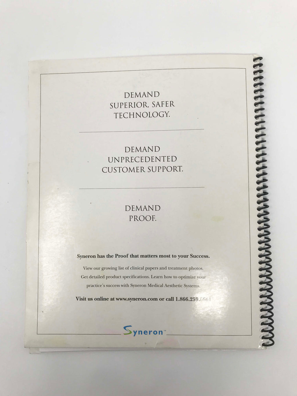 Syneron eLight eMax elos SR Applicator Skin Rejuvenation Clinical Manual