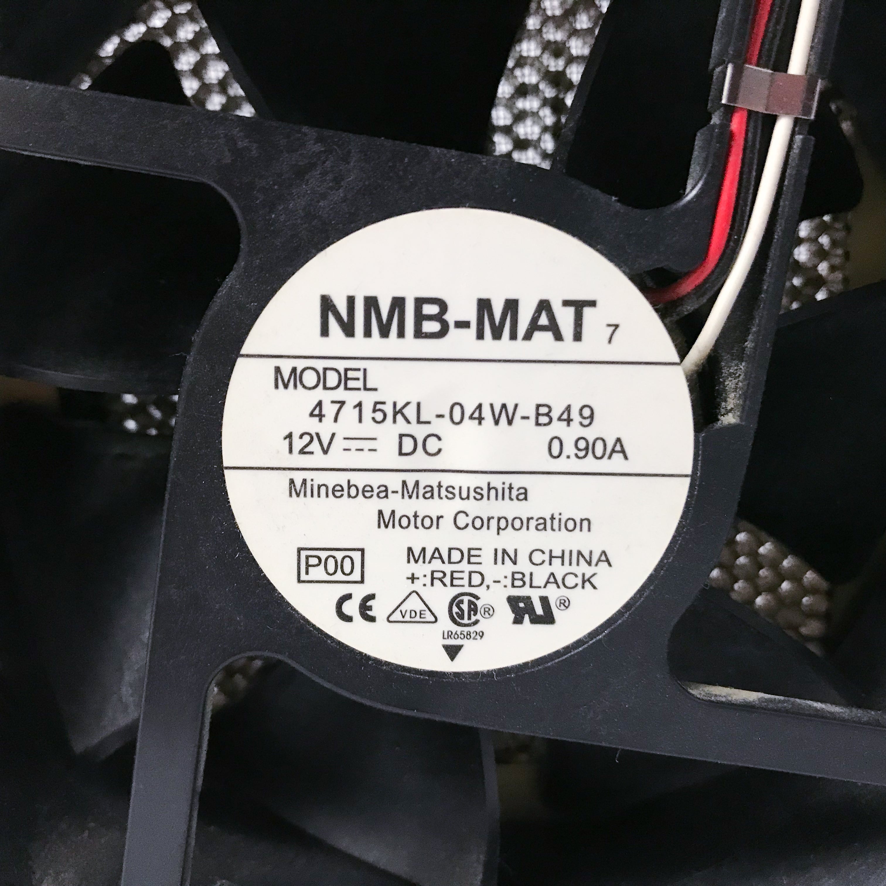 Syneron eMax COOLING FAN UNIT NMB-MAT - 4715KL-40W-B49 *PARTS AS-IS*