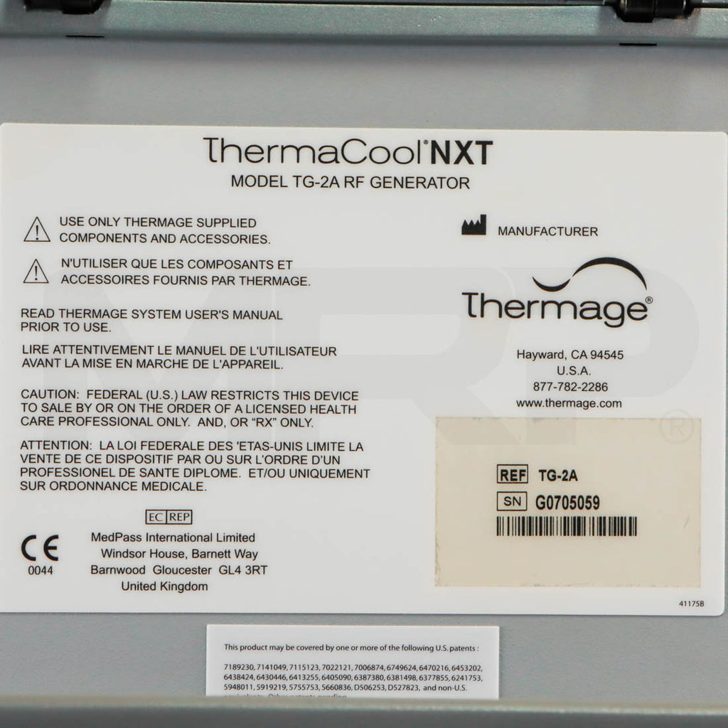 Solta Medical Thermage ThermaCool NXT System Non-Invasive RF Skin Contour System