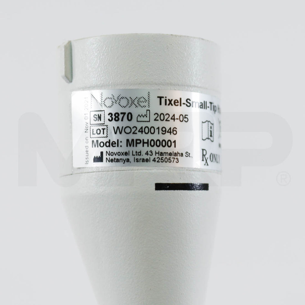 Novoxel Tixel 2 Handpiece Serial Label
