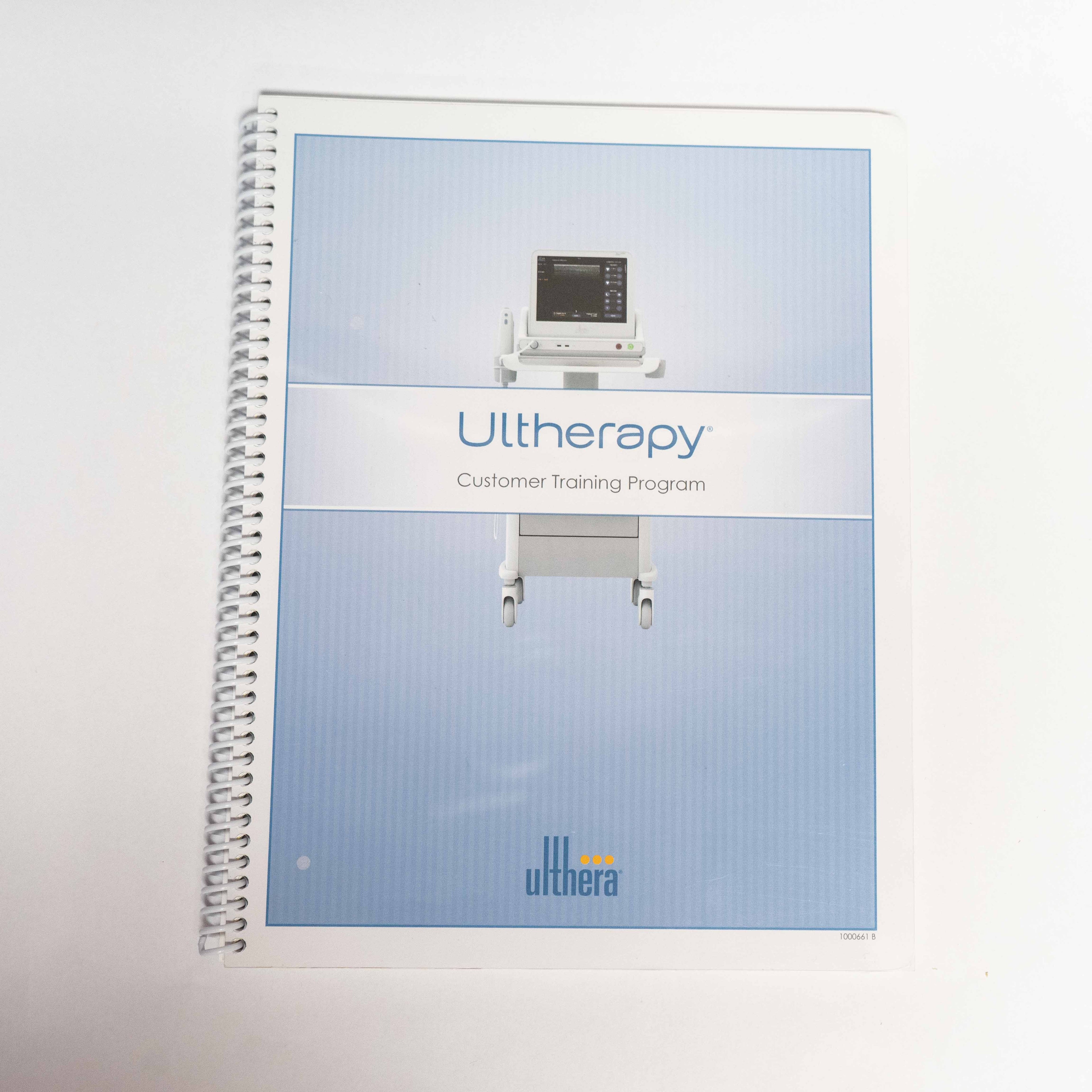 Ulthera 2012 Ultherapy CUSTOMER TRAINING PROGRAM Manual 1000661-B - System Info