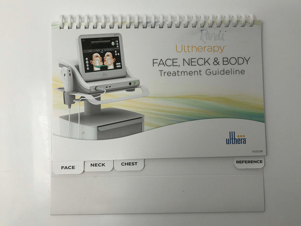 Ulthera Ultherapy Face Neck Body Treatment Guideline Marking Guide Book 1003028B