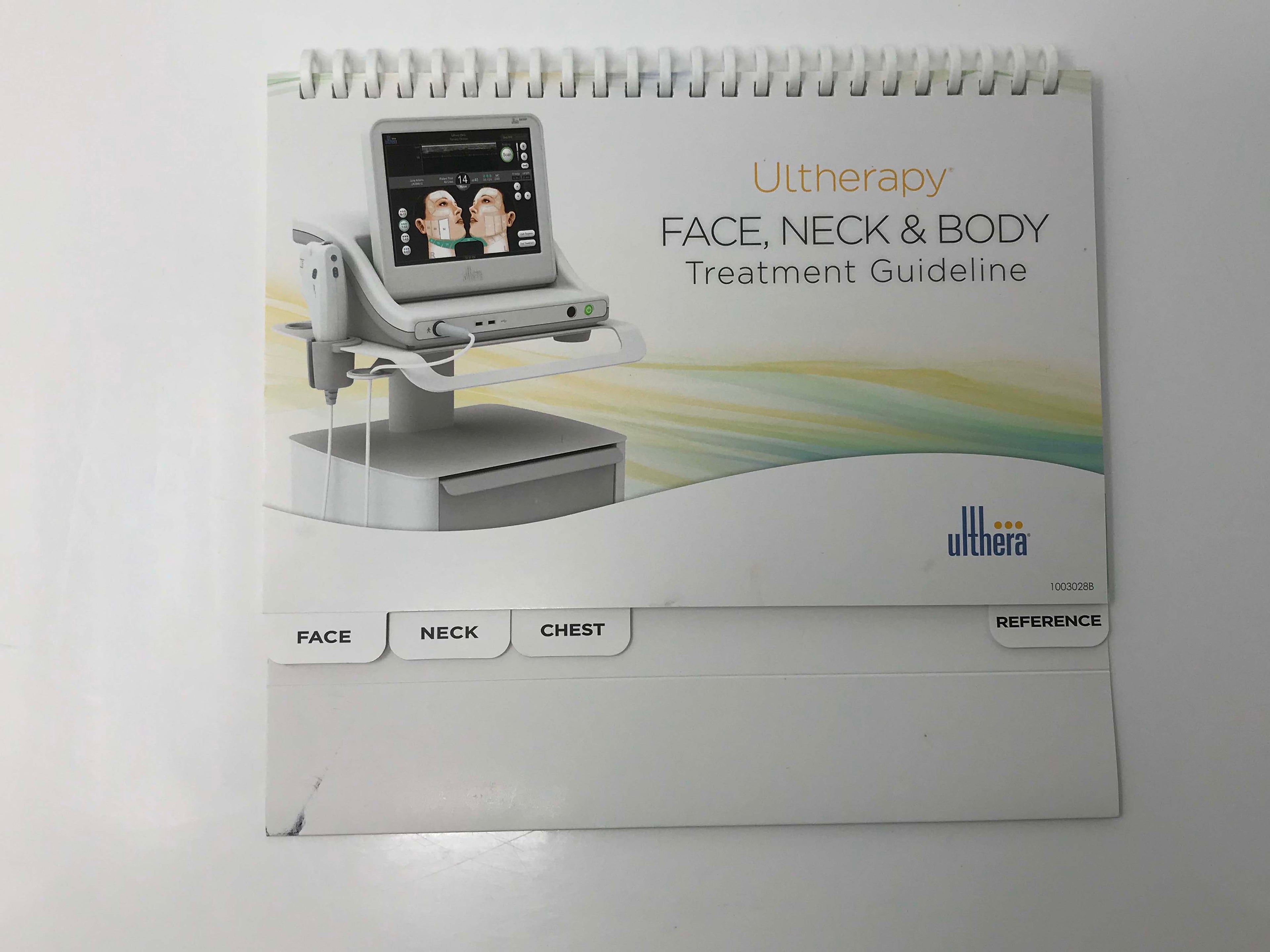 Ulthera Ultherapy Face Neck Body Treatment Guideline Marking Guide Book 1003028B