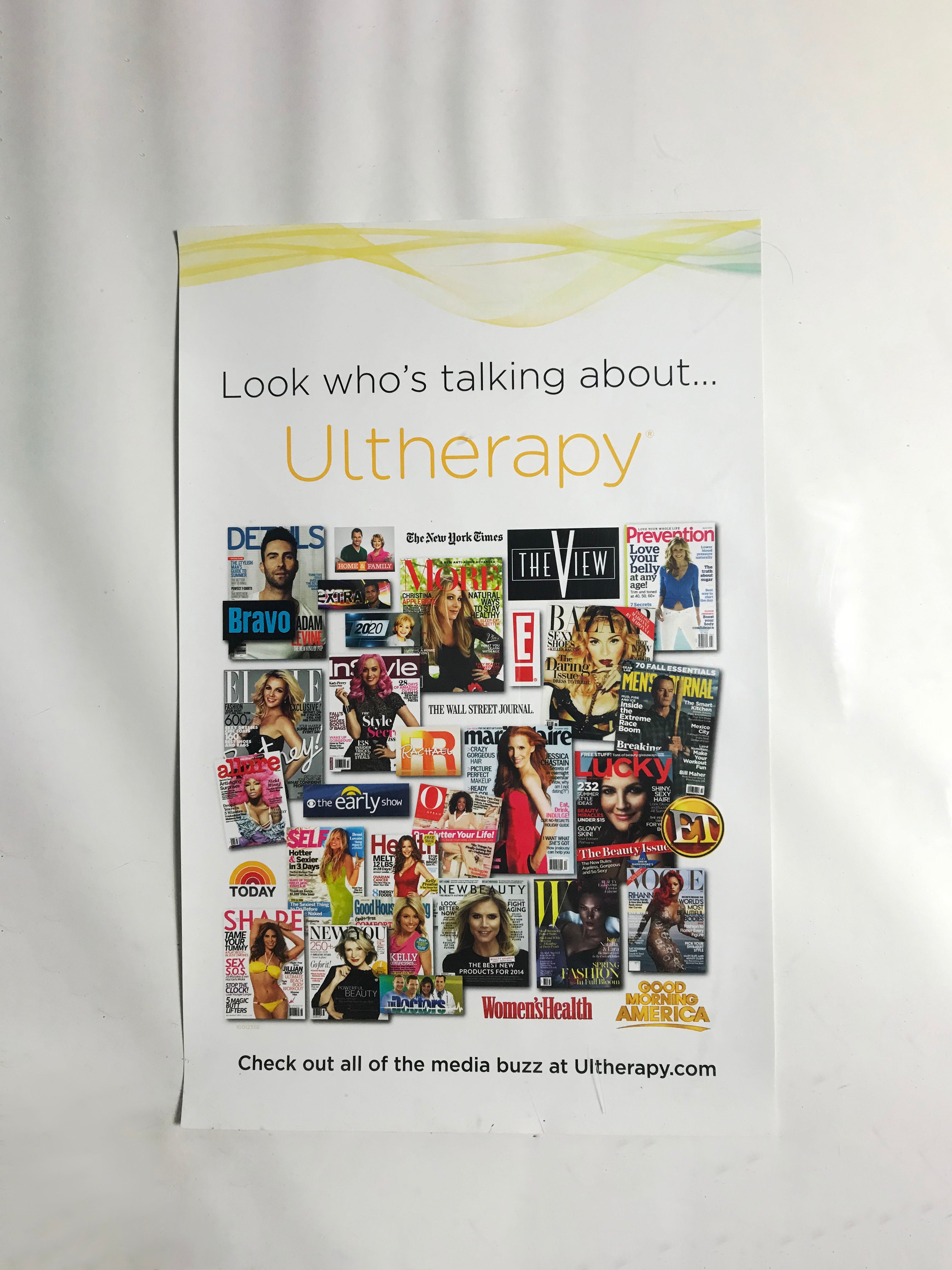 Ulthera Ultherapy Media Buzz Marketing Magazine Promotion 17 by 11 Inch Poster