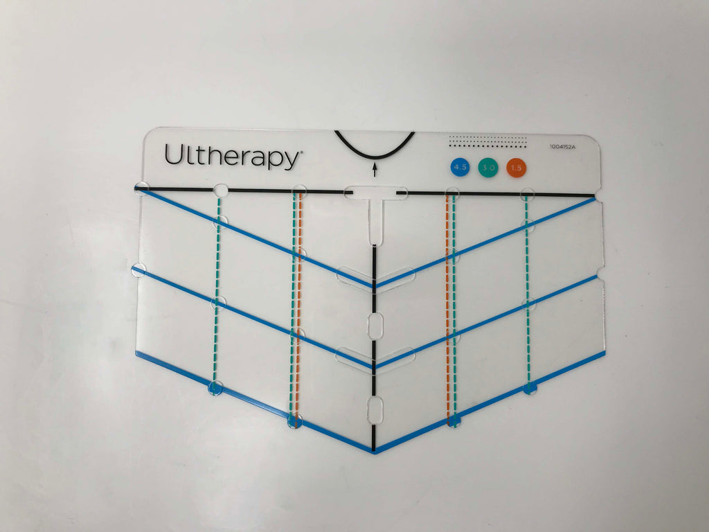 Ulthera Ultherapy Patient Chest Marking Line Stencil Treatment Planning Guide