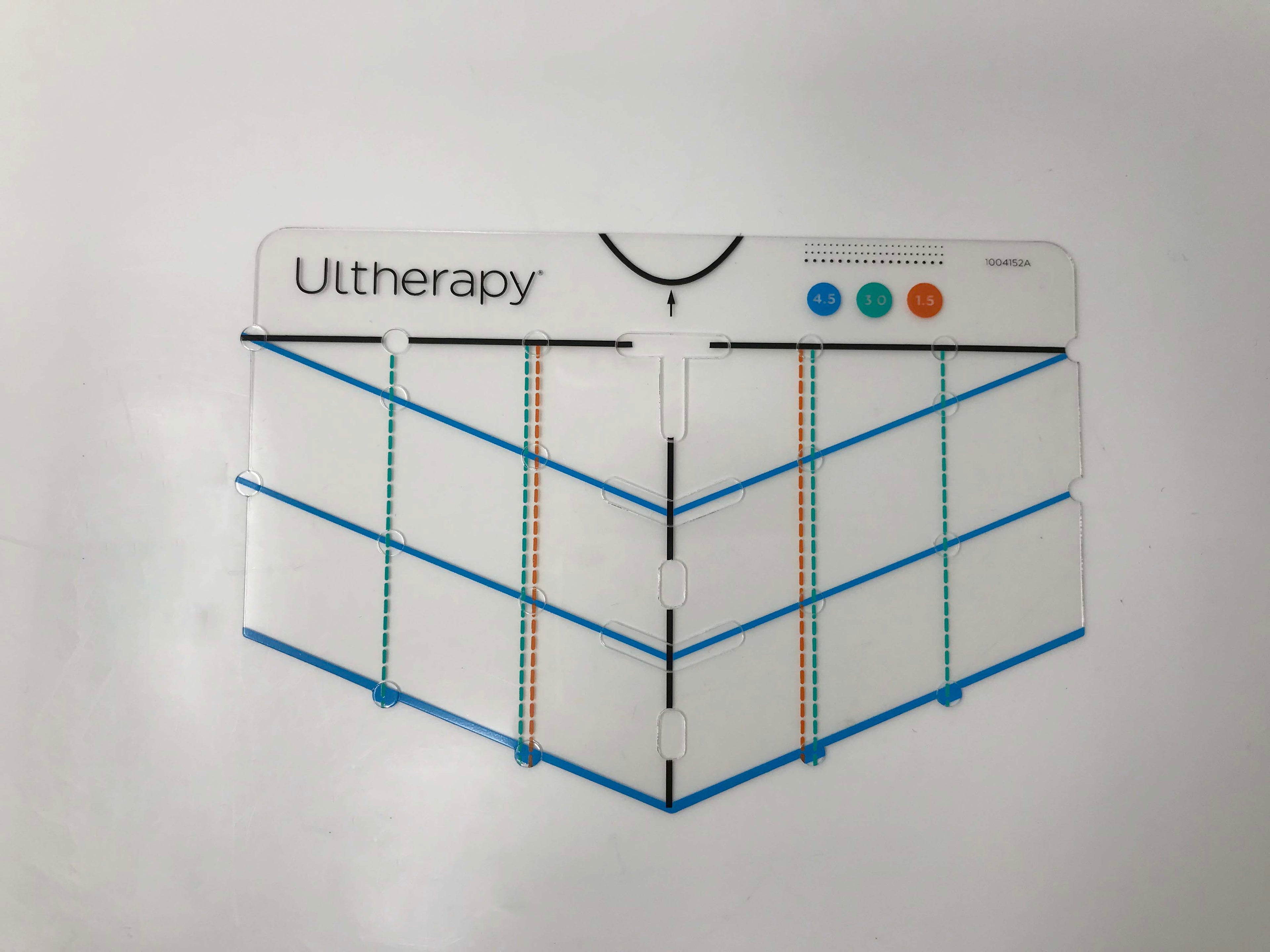 Ulthera Ultherapy Patient Chest Marking Line Stencil Treatment Planning Guide