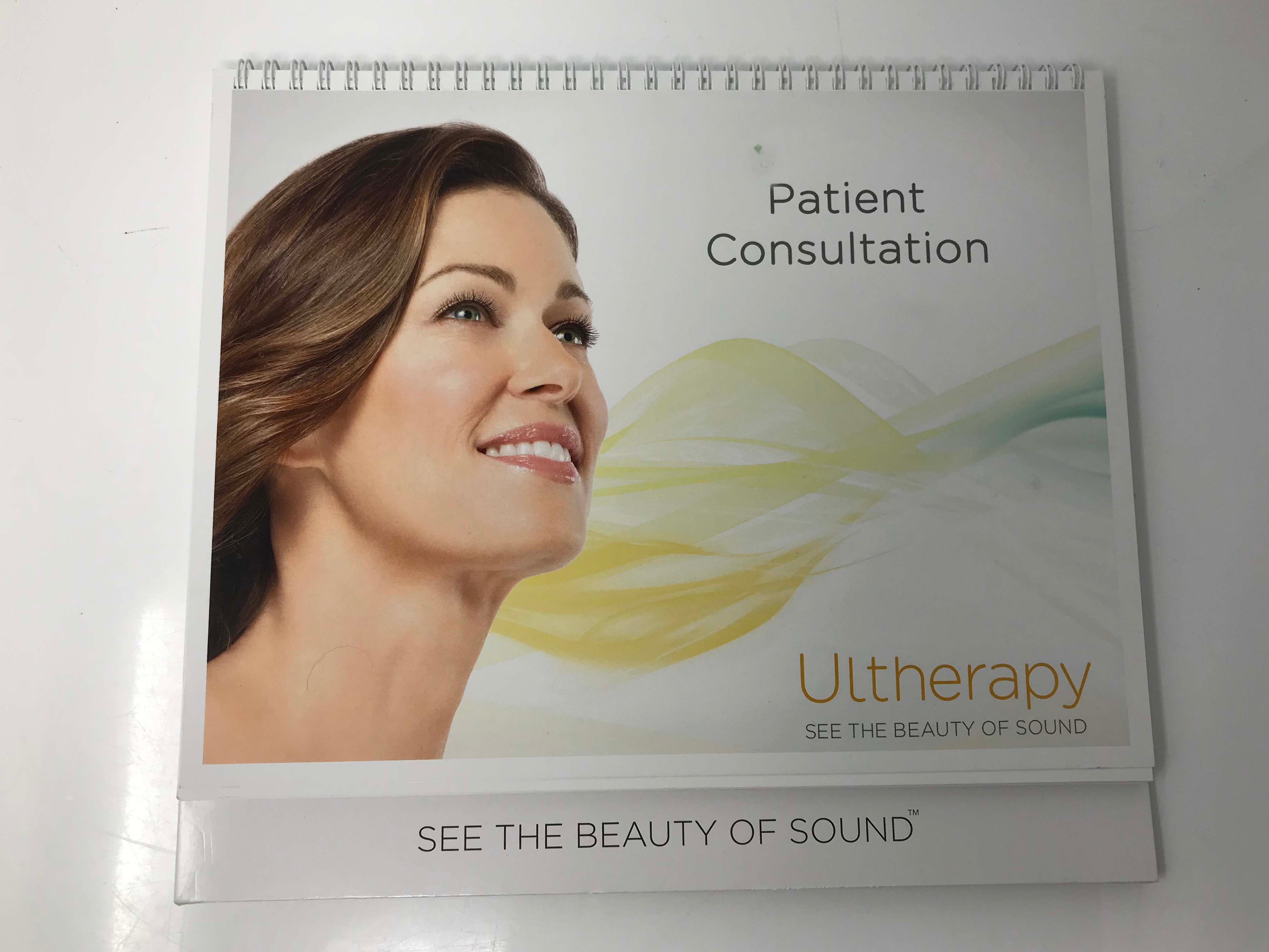 Ulthera Ultherapy Patient Consultation Double Sided Presentation Guide Book