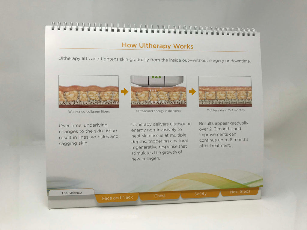Ulthera Ultherapy Patient Consultation Guide Tabbed Presentation Book 1004225A