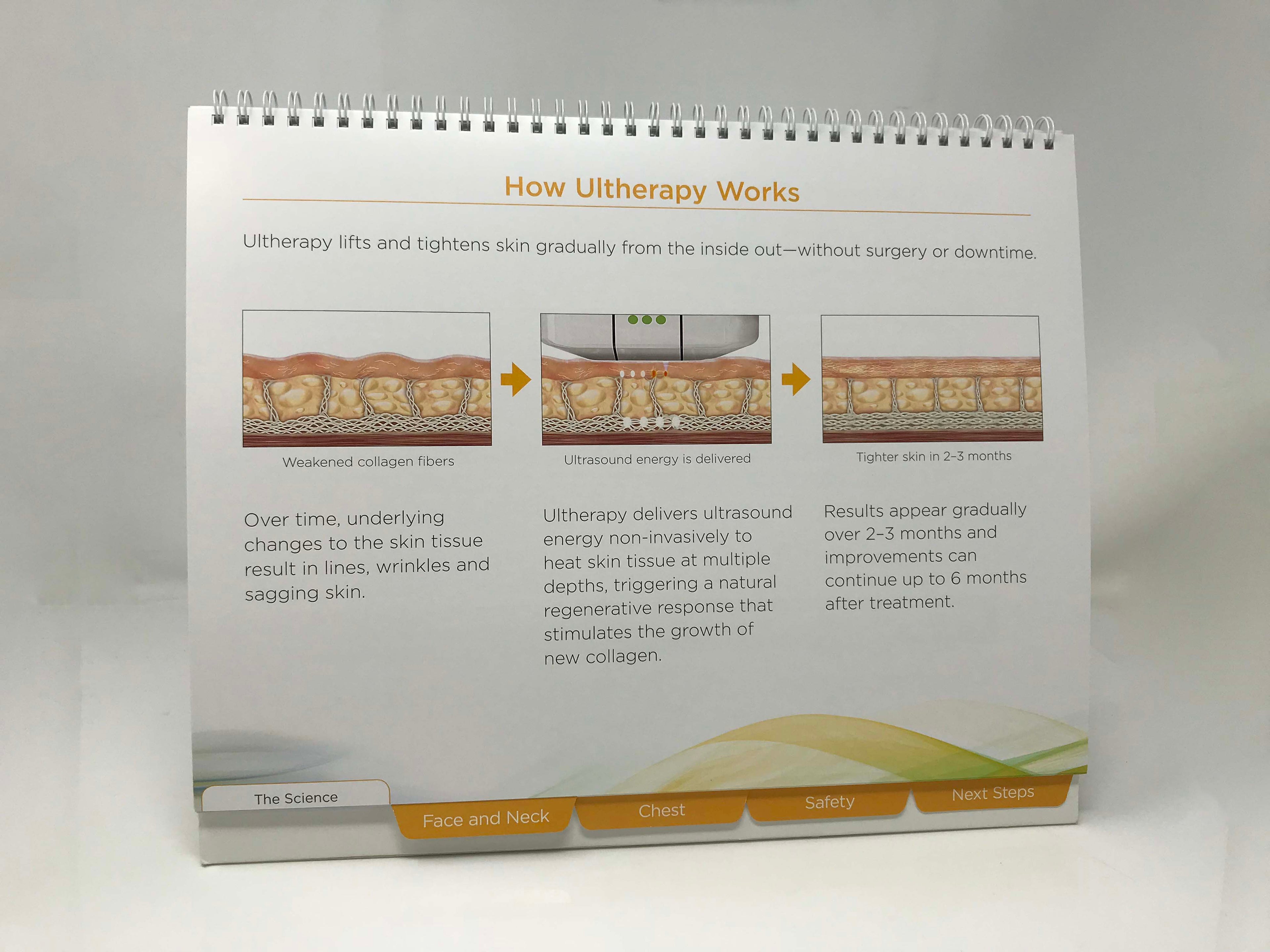 Ulthera Ultherapy Patient Consultation Guide Tabbed Presentation Book 1004225A