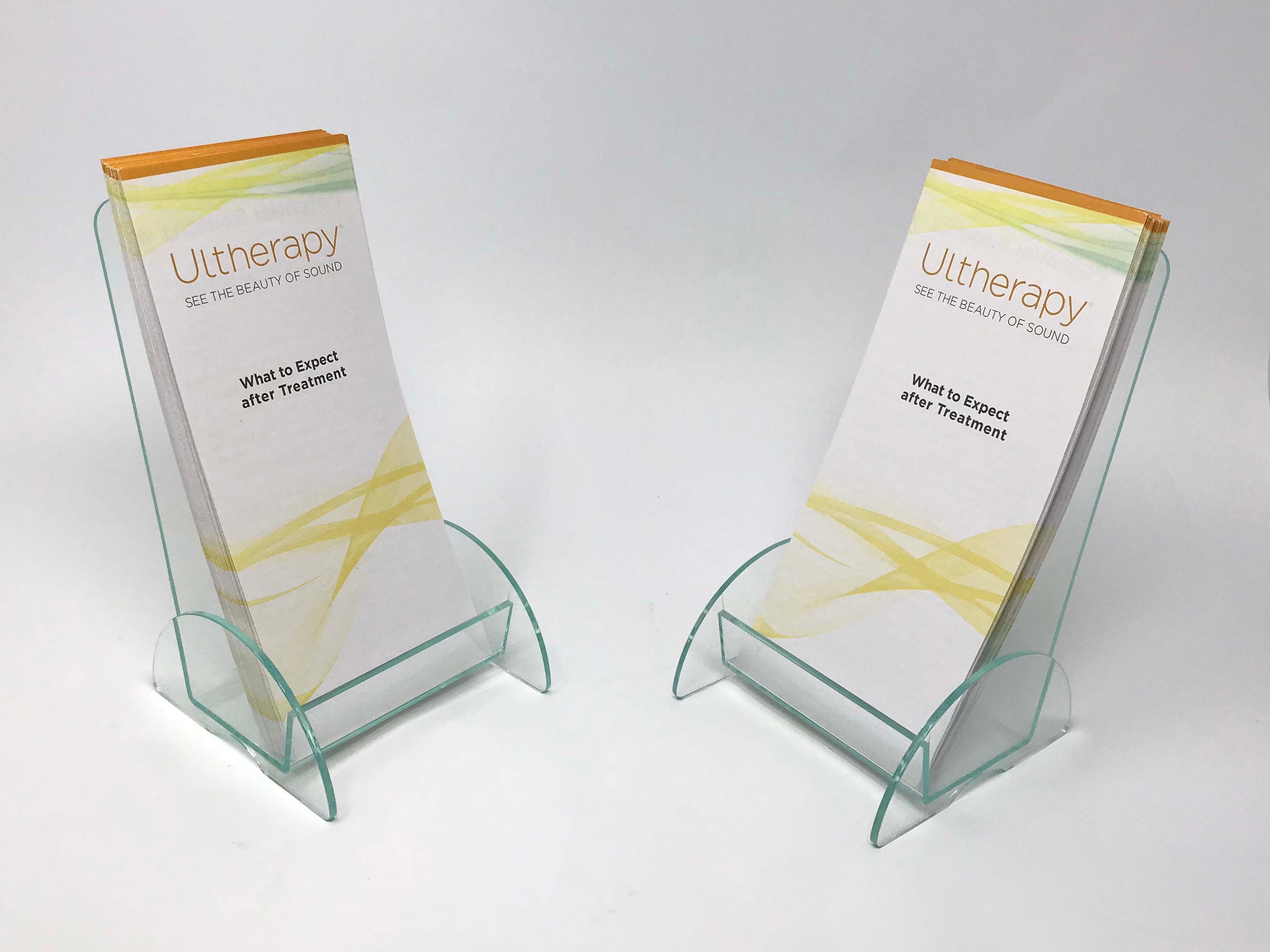 ULTHERA Ultherapy Post Treatment Patient Brochures w/ Literature Holder Displays