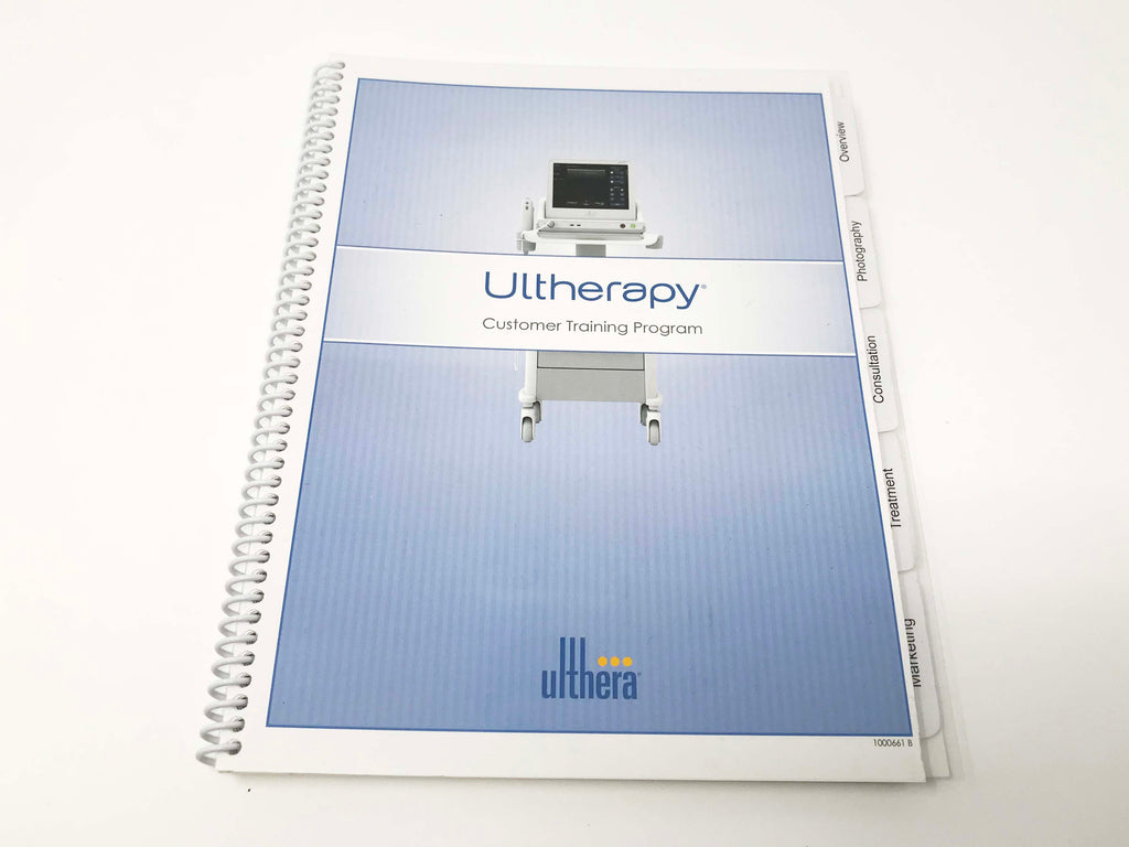 Ulthera Ultherapy Skin Tightening Customer Owner Training Program Guide Manual