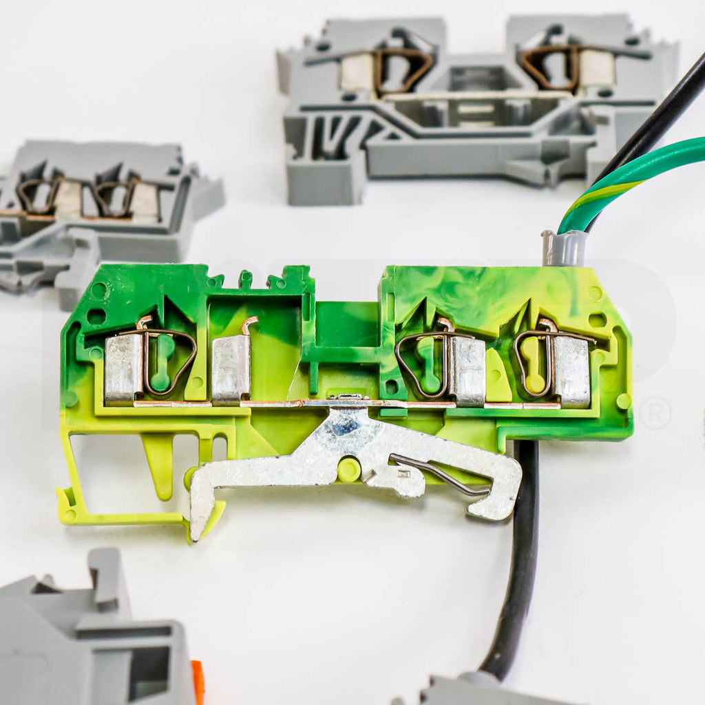Sciton Profile BBL DIN Rail Mount Fuse and Terminal Blocks Lot - Parts As-Is