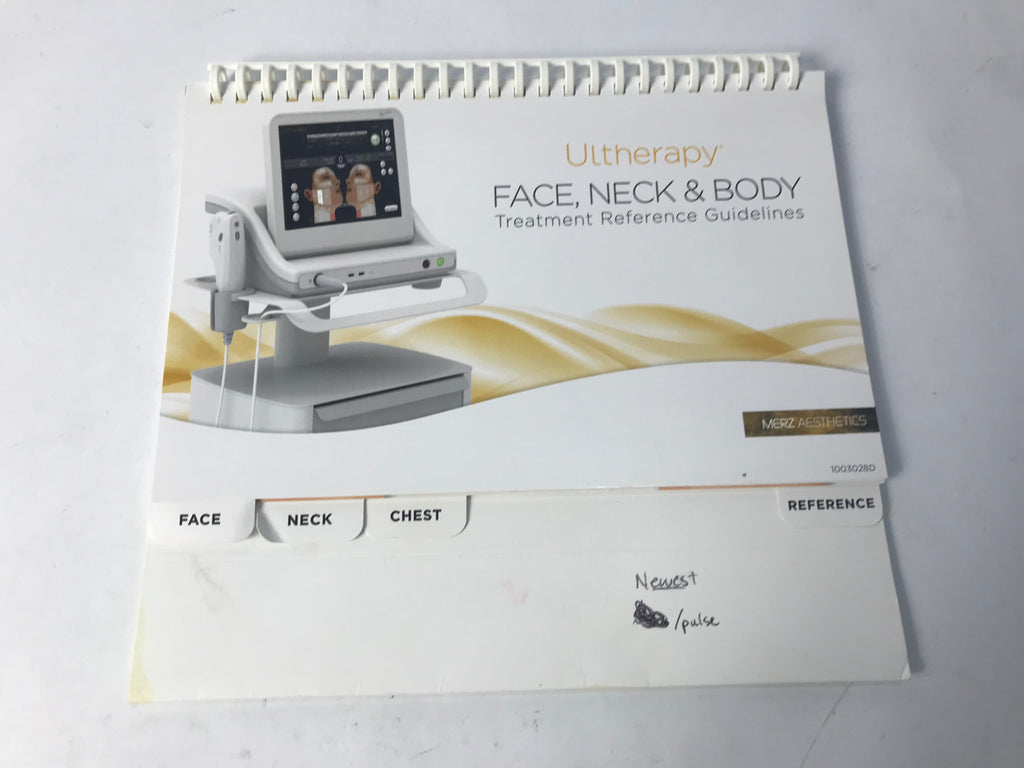Used Merz Ulthera Ultherapy Face Neck Body Treatment Reference Guidelines Manual