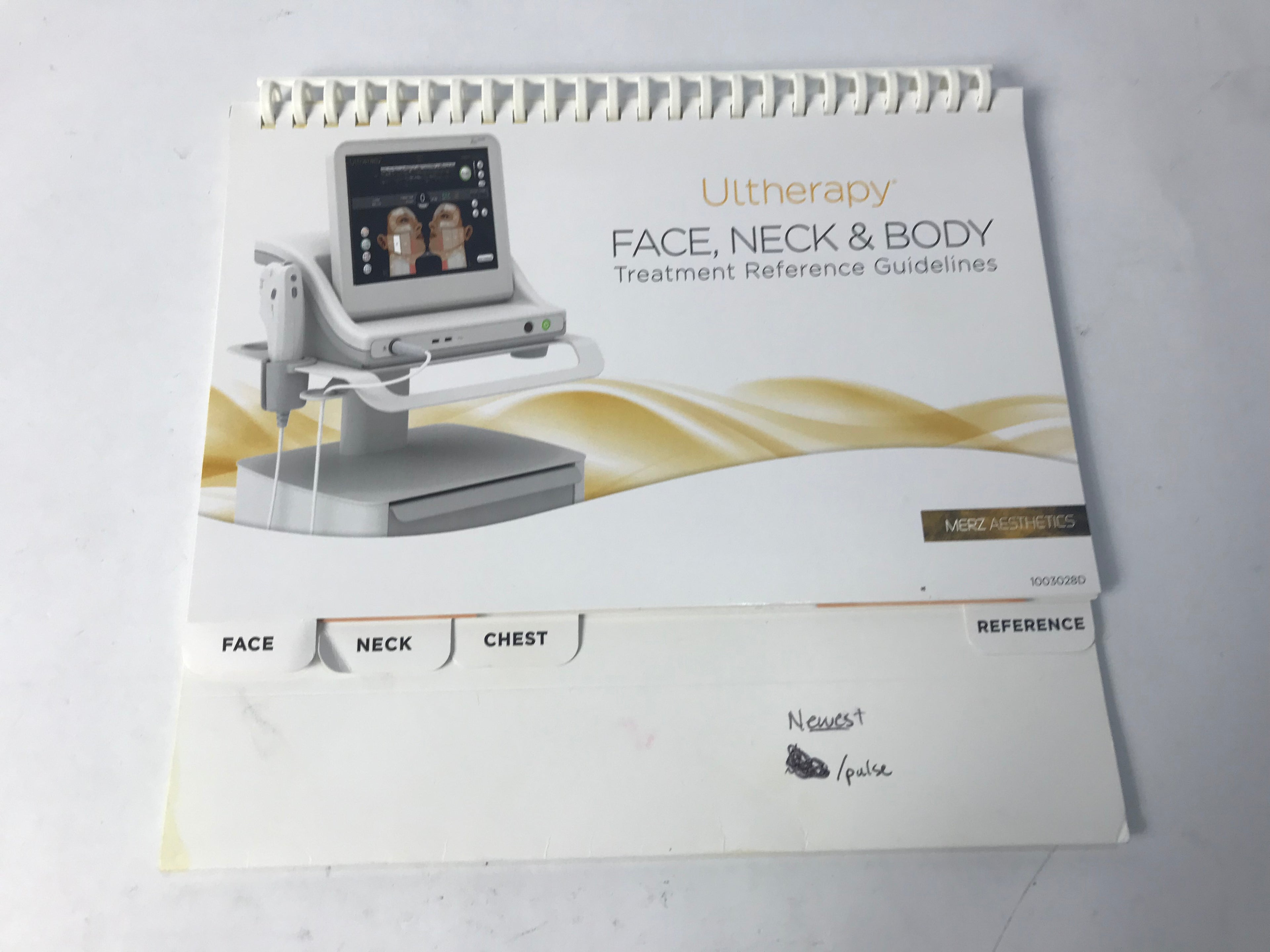 Used Merz Ulthera Ultherapy Face Neck Body Treatment Reference Guidelines Manual