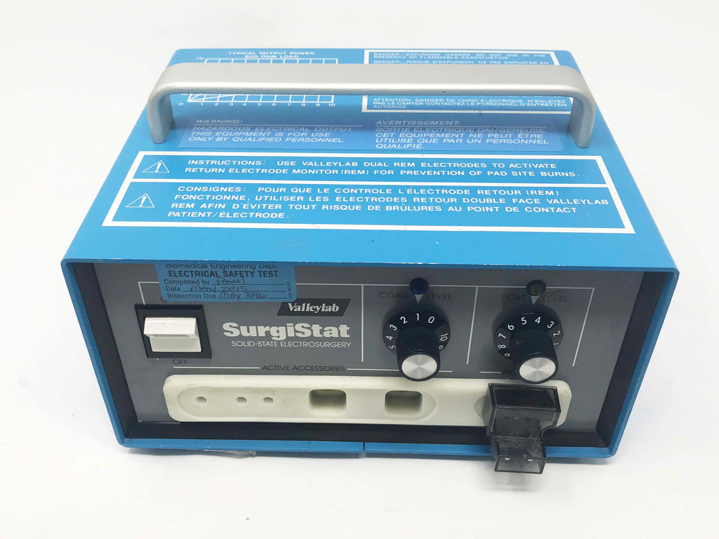 Valleylab Solid State Electrosurgery SurgiStat B RF ESU Generator 3.0A 50/60Hz