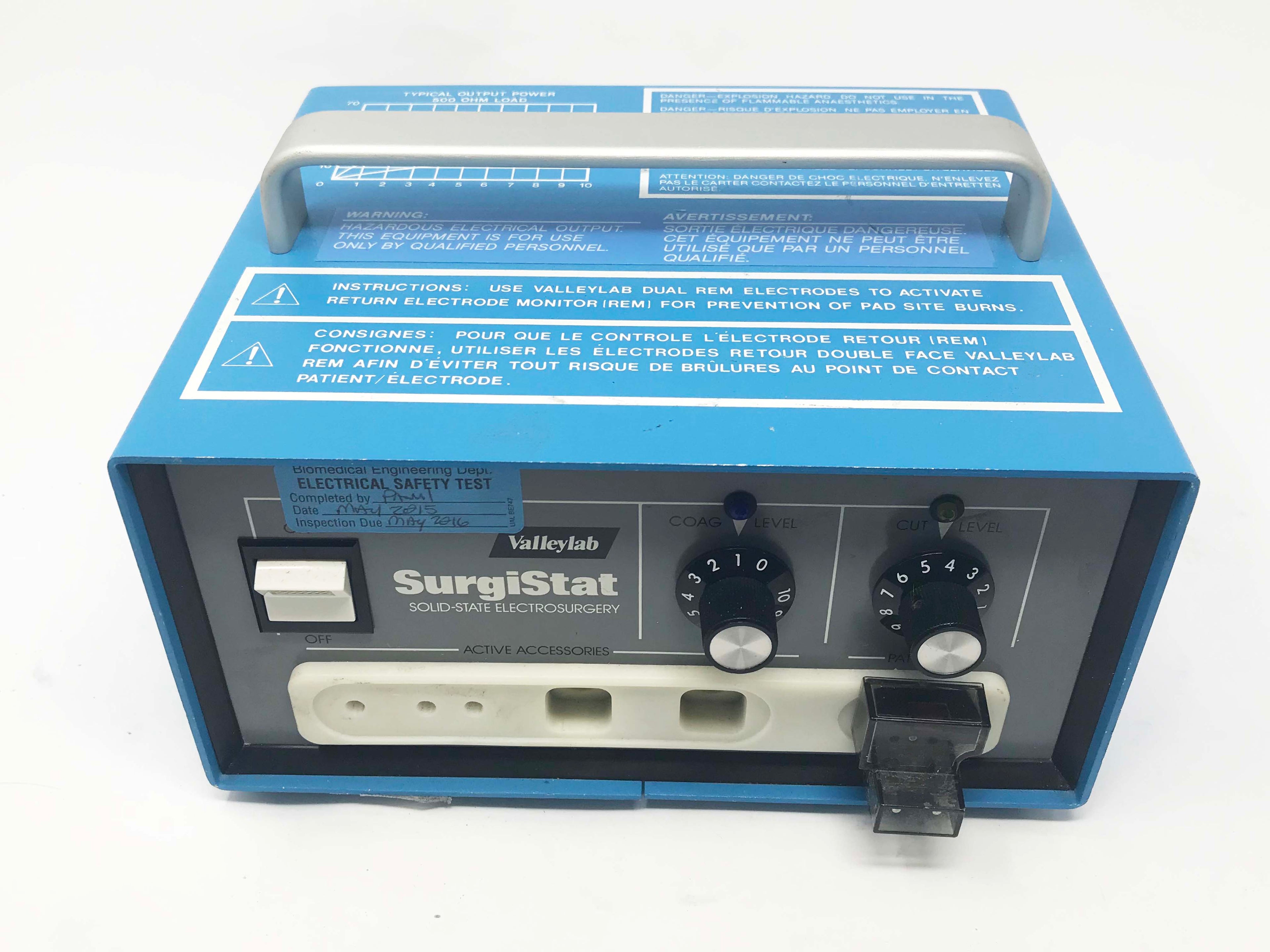 Valleylab Solid State Electrosurgery SurgiStat B RF ESU Generator 3.0A 50/60Hz