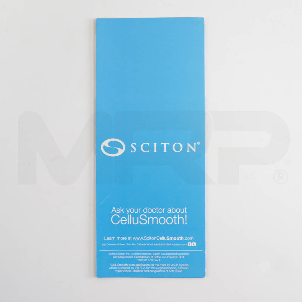 Sciton Joule CelluSmooth Laser Cellulite Reduction Small Patient Brochures (25 Pack)