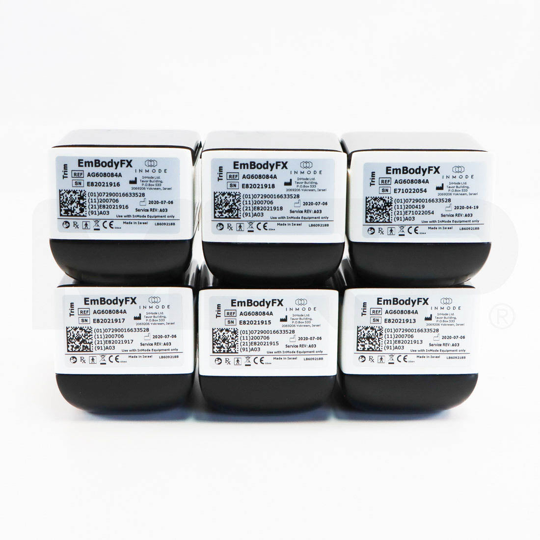 InMode Evolve Trim Hands-Free Body Contouring Applicators x6 & Case