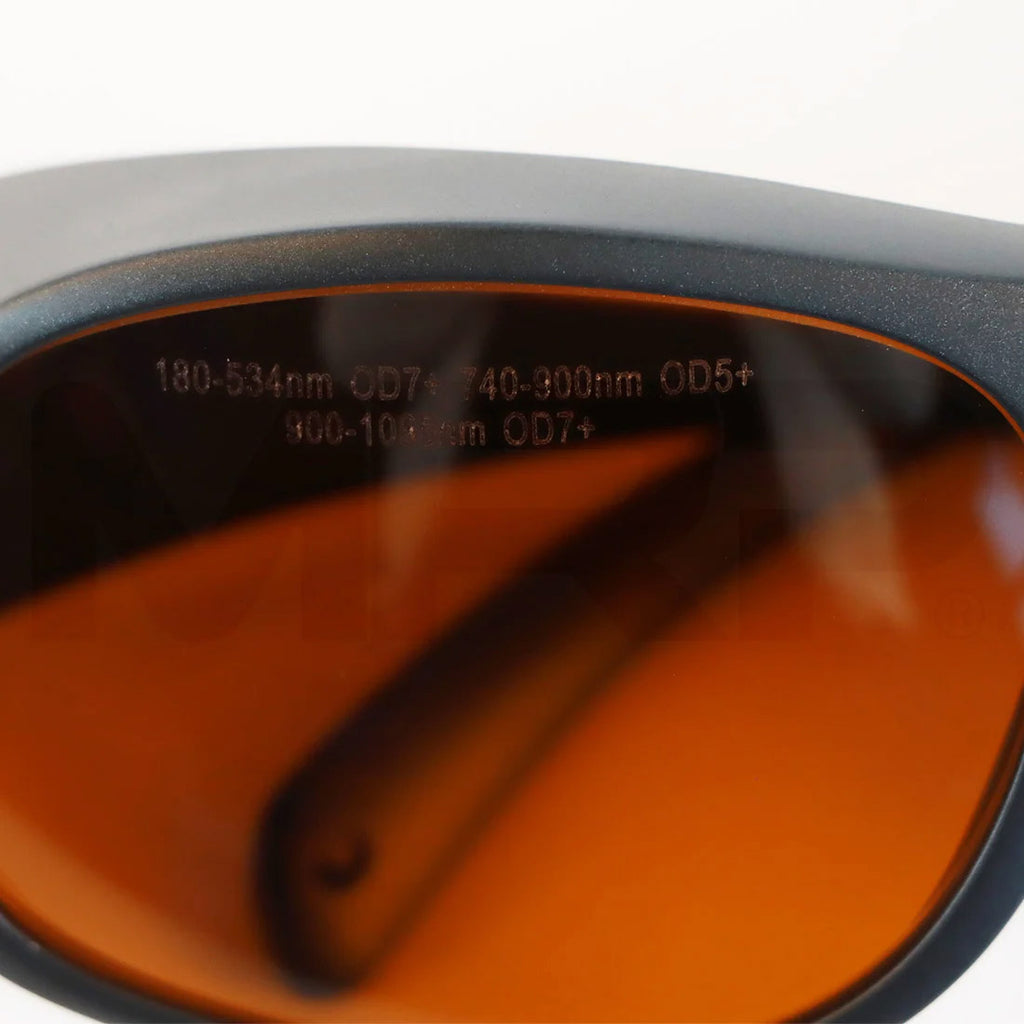 Laser Operator Orange Lens Safety Glasses Left Lens