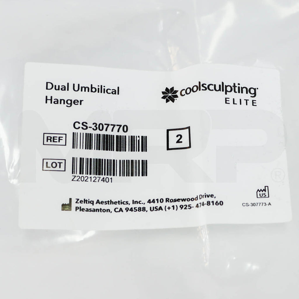 Zeltiq Coolsculpting Elite Dual Umbilical Hanger Label