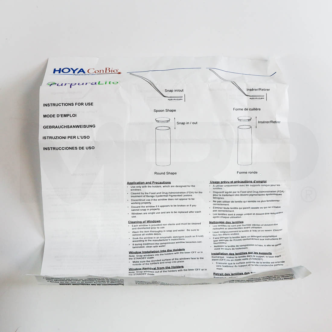 Hoya ConBio MedLite PurpuraLite Tool Instructions
