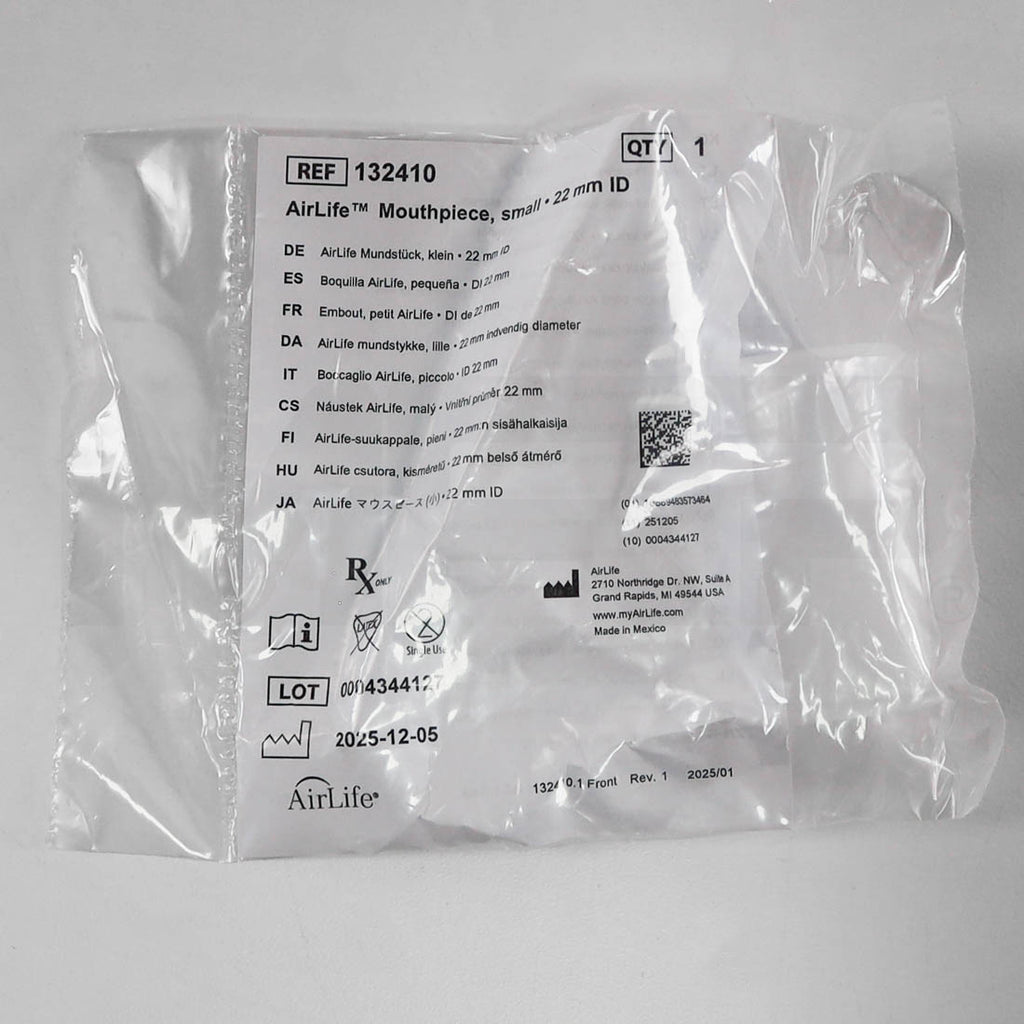 AirLife 22mm Small Mouthpiece Package Back