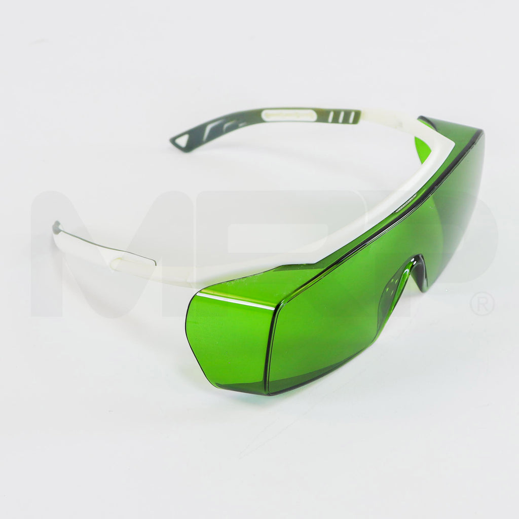 Univet Safety Eyewear Glasses Protective Green Lens Top Side