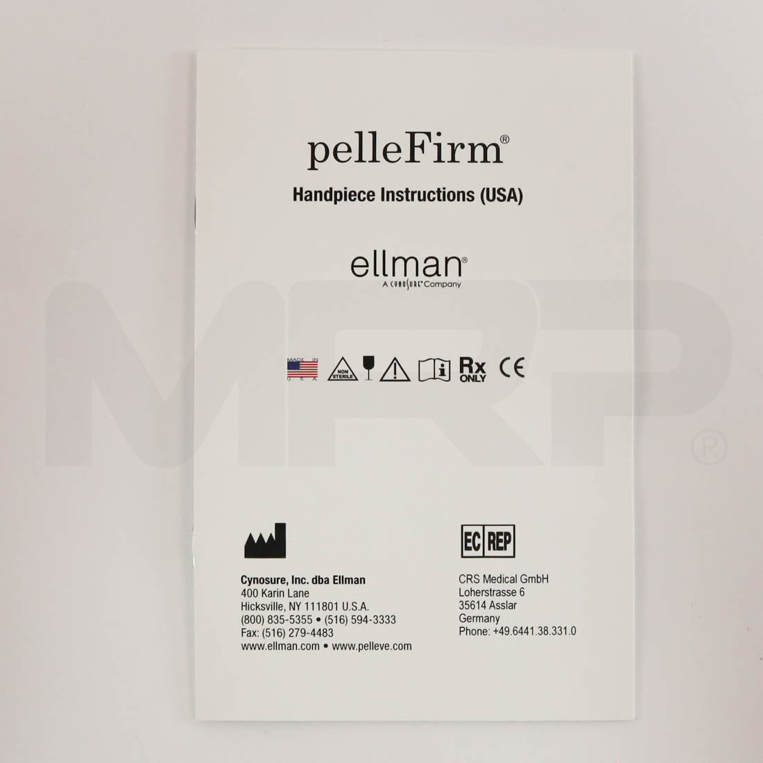 Cynosure Ellman pelleFirm 30mm RF Handpieces User Manual