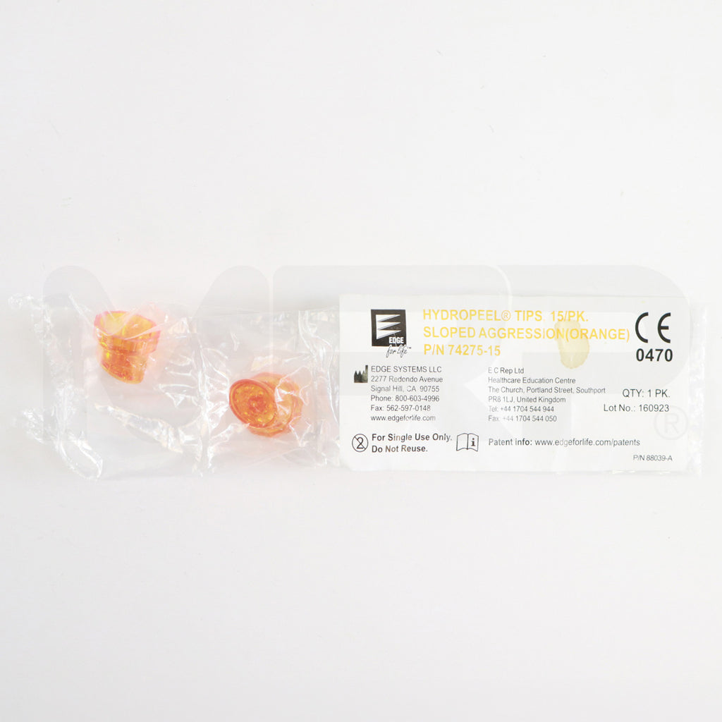 Edge Systems Hydrafacial HydroPeel Orange Sloped Aggression Tips