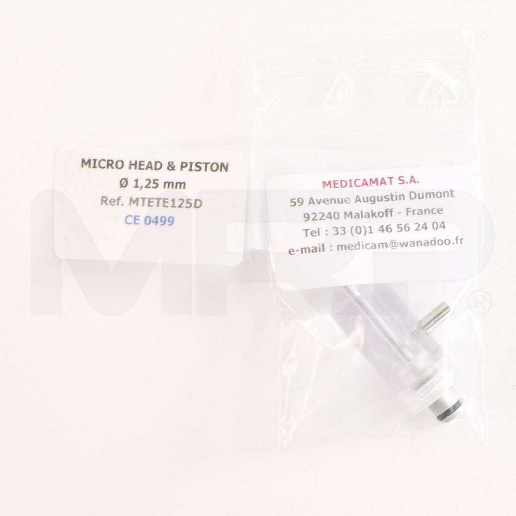 Medicamat NeoGraft MTETE125D 1.25mm Micro Head & Piston Transplant Follicle Punch Label