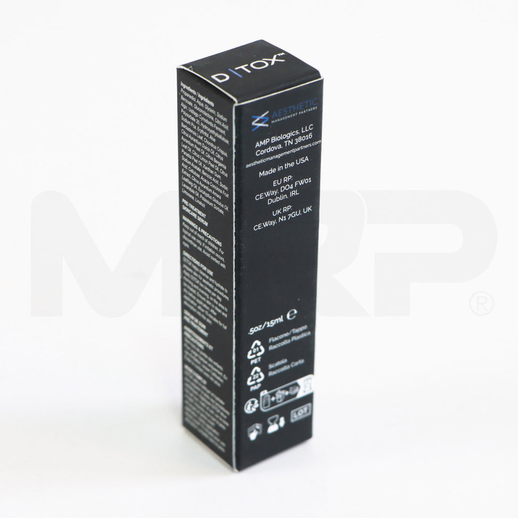 AMP D|TOX Pre-Treatment Skincare Patient Application Serum Back