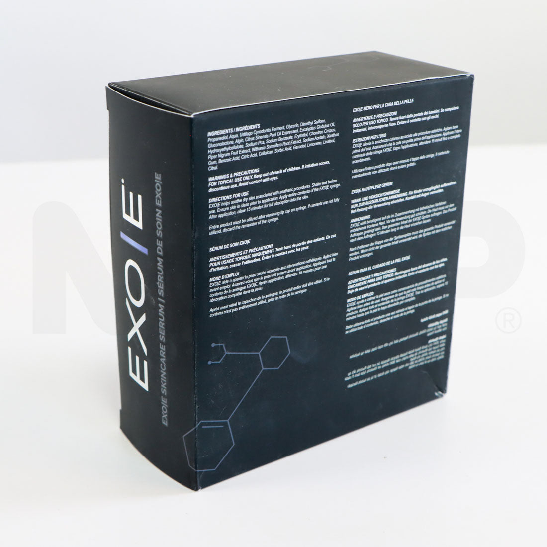 AMP EXO|E Skincare Revitalizing Patient Serum Syringes Back