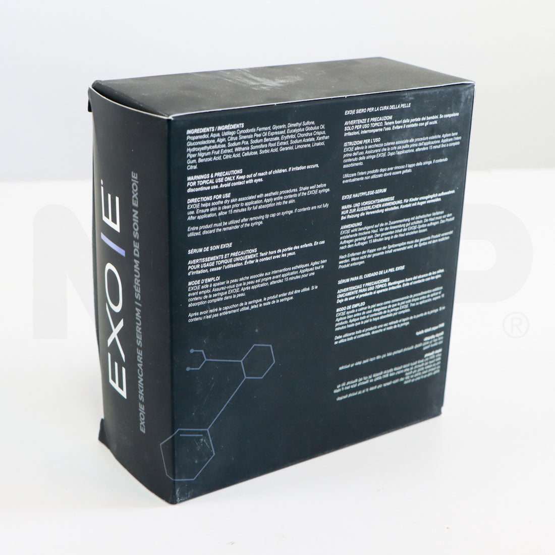 AMP EXO|E Skincare Revitalizing Patient Serum Syringe Back