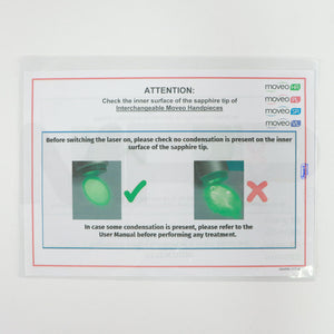 DEKA Moveo Handpiece Attention Warning Sheet WARN-117-A