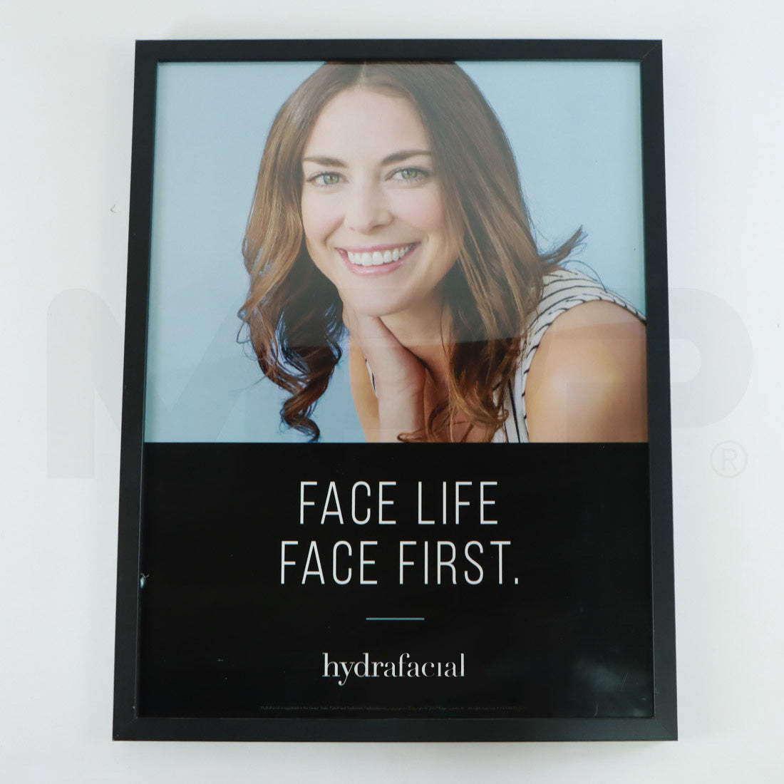 Edge Systems Hydrafacial "Face Life Face First" Framed Marketing Poster