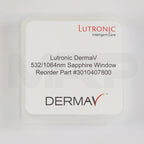Lutronic DermaV 532/1064nm Sapphire Window Replacement