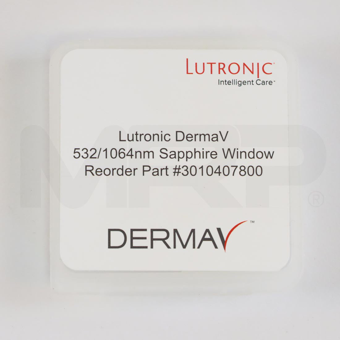 Lutronic DermaV 532/1064nm Sapphire Window Replacement