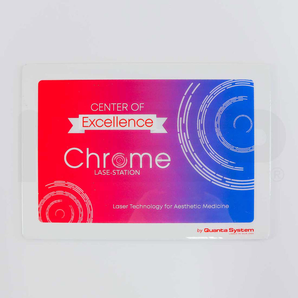 Quanta System Chrome "Center Of Excellence" Office Wall Plaque