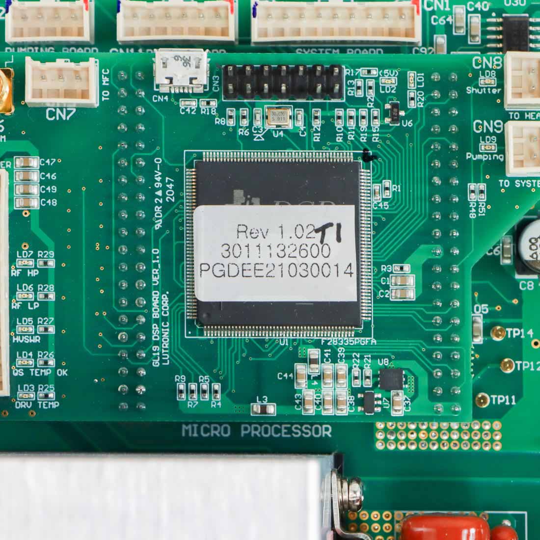 Lutronic DermaV HVPS + Simmer Board PCB Assembly As-Is