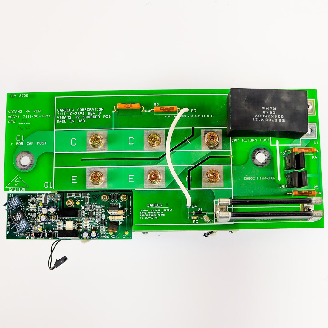 Candela VBeam2 Perfecta High Voltage Snubber PCB Assembly 7111-00-2693 As-Is