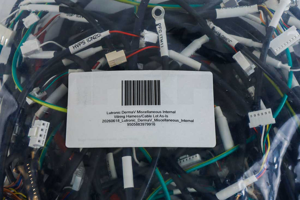 Lutronic DermaV Miscellaneous Internal Wiring Harness & Cable Lot - Parts As-Is
