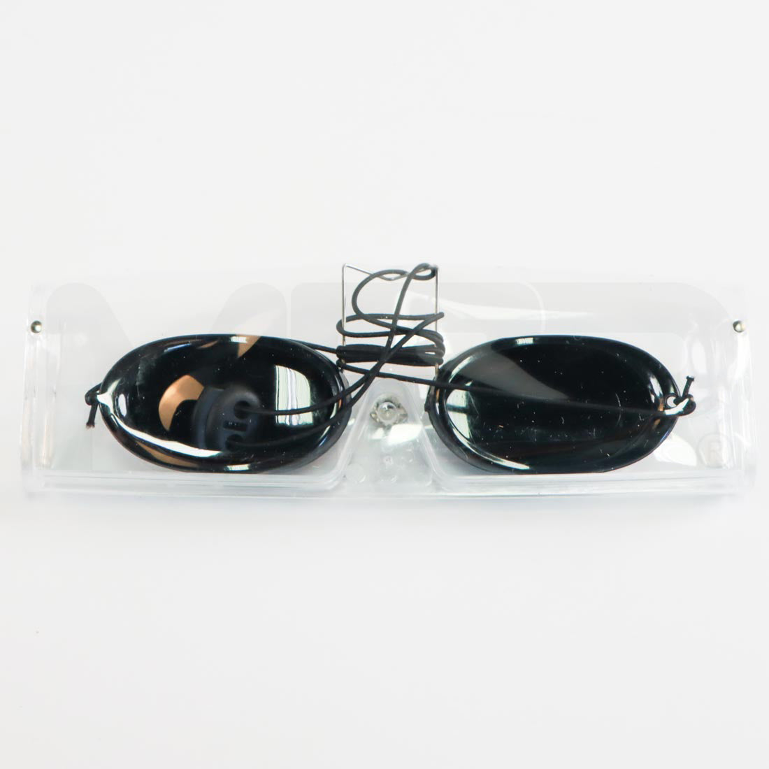 Laser Patient Black Eye Protection Safety Goggles Case Back