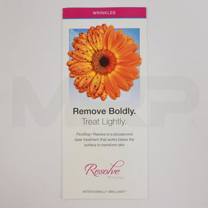 Syneron Candela PicoWay Resolve "Remove Boldly Treat Lightly" Marketing Brochures, 36-Pack
