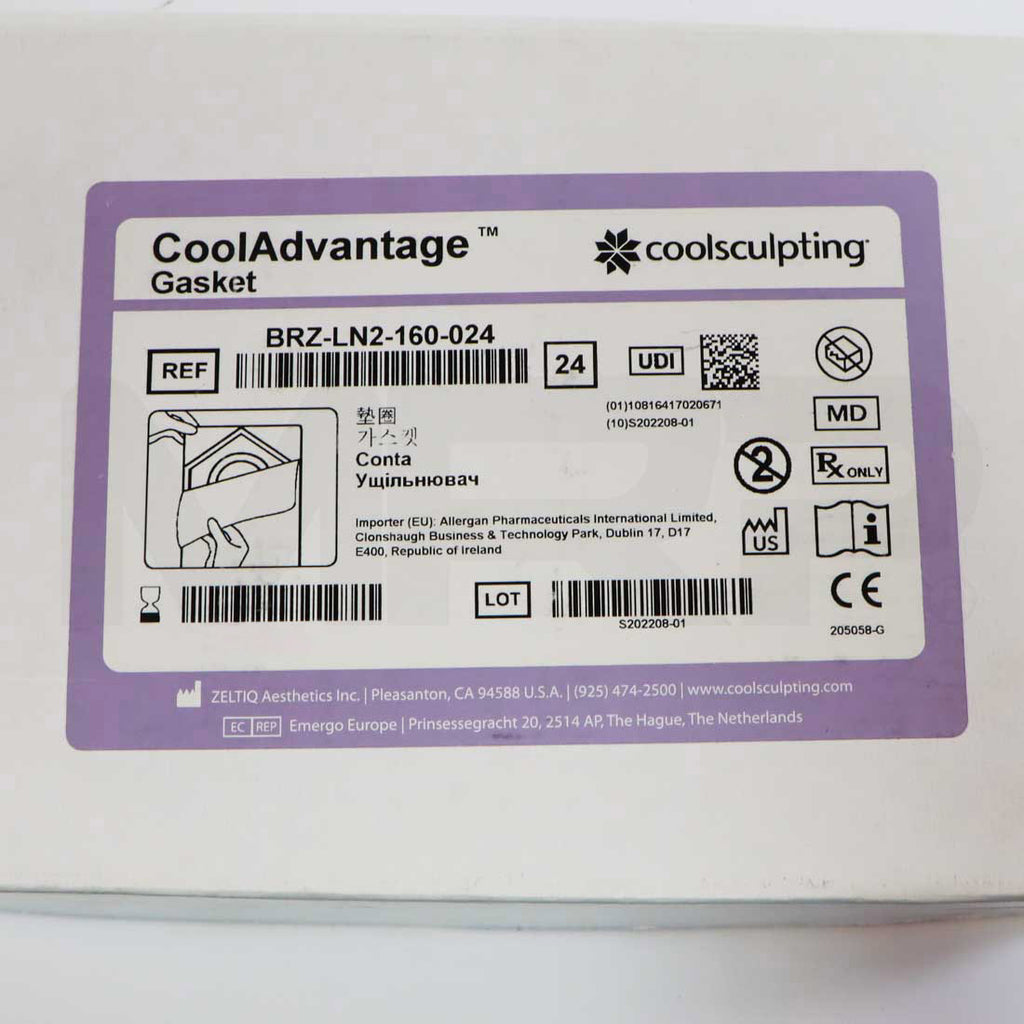 Zeltiq CoolSculpting CoolAdvantage Gasket BRZ-LN2-160-024 Label