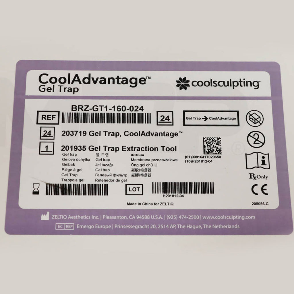 Zeltiq Coolsculpting CoolAdvantage Gel Trap 24-Pack BRZ-GT1-160-024 - Expired