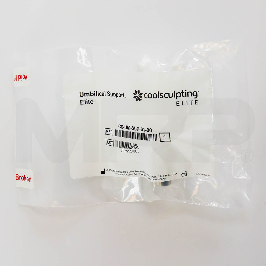 Zeltiq Coolsculpting Elite Umbilical Support Label